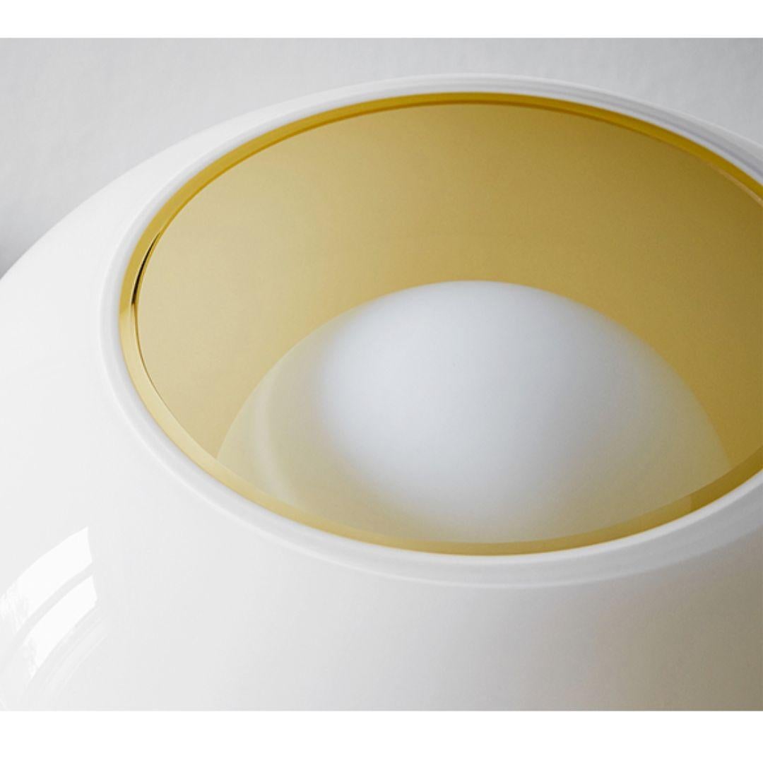 Polished Rodolfo Dordoni ‘Buds 2’ Handblown Glass Table Lamp in White for Foscarini For Sale