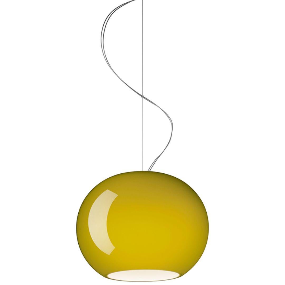 Rodolfo Dordoni ‘Buds 3’ Handblown Glass Led Pendant Lamp in Green for Foscarini In New Condition For Sale In Glendale, CA
