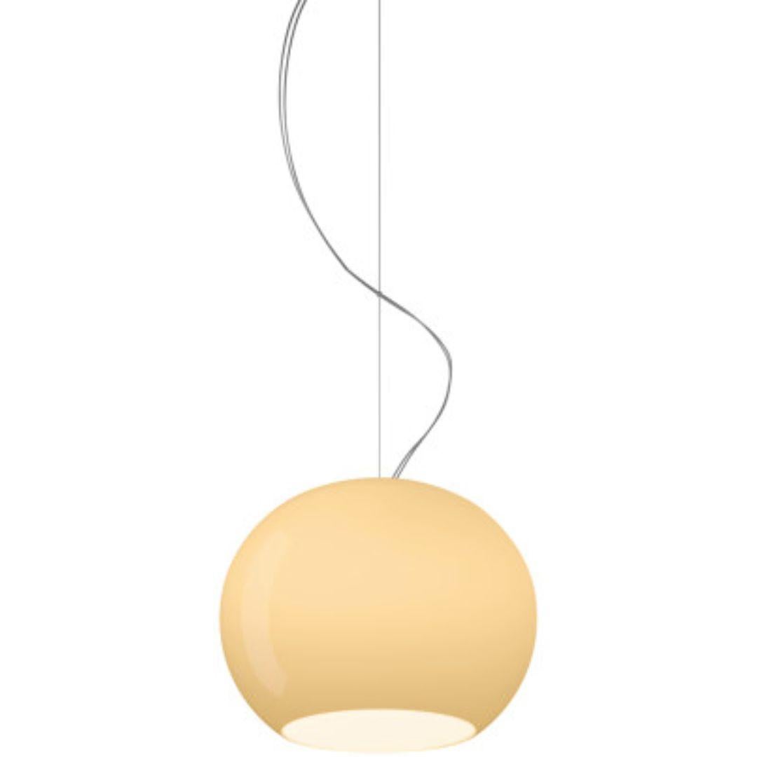 Mid-Century Modern Rodolfo Dordoni ‘Buds 3’ Handblown Glass Led Pendant Lamp in White for Foscarini For Sale