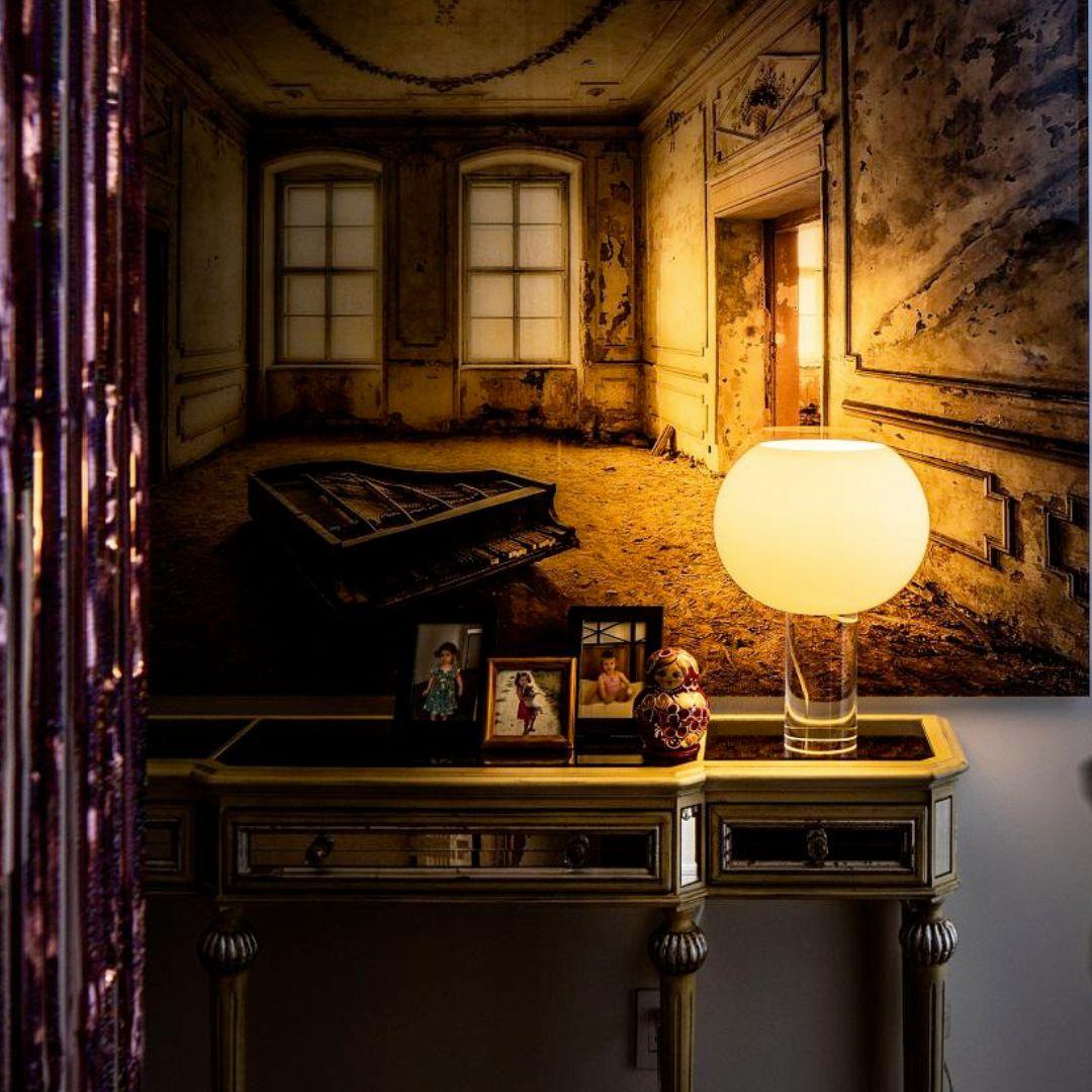 Mid-Century Modern Lampe de table en verre soufflé à la bouche 'Buds 3' de Rodolfo Dordoni en blanc pour Foscarini en vente