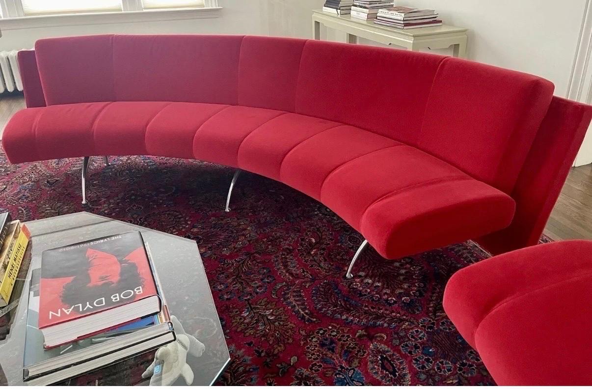 Système de canapés sectionnels modulaires deux pièces conçus par Rodolfo Dordoni pour Moroso, Italie en vente 4