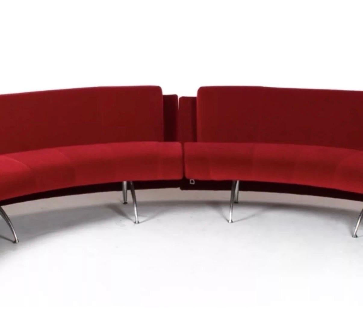 Système de canapés sectionnels modulaires deux pièces conçus par Rodolfo Dordoni pour Moroso, Italie en vente 5