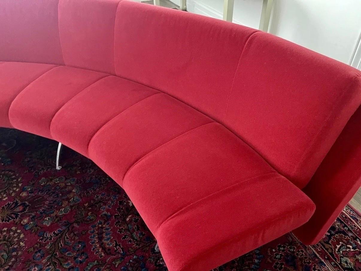 Système de canapés sectionnels modulaires deux pièces conçus par Rodolfo Dordoni pour Moroso, Italie Bon état - En vente à West Hartford, CT