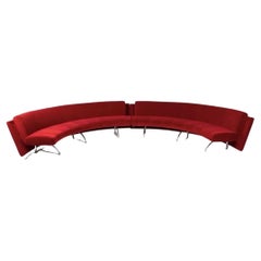 Rodolfo Dordoni Designed Moroso Italy Two-Piece Modular Sectional Sofa System