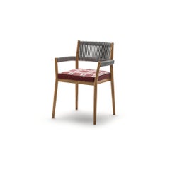Rodolfo Dordoni ''Dine Out' Outside Chair, Teak, Rope and Fabric by Cassina