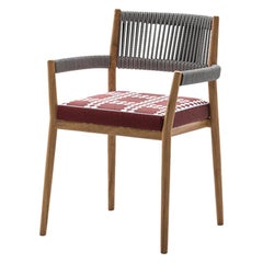 Rodolfo Dordoni ''Dine Out' Outside Chair, Teak, Rope and Fabric by Cassina