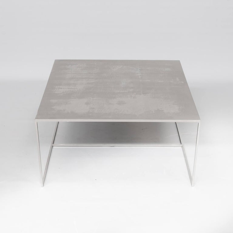 Rodolfo Dordoni 'Duchamp' Metal Coffee Table for Minotti For Sale at 1stDibs