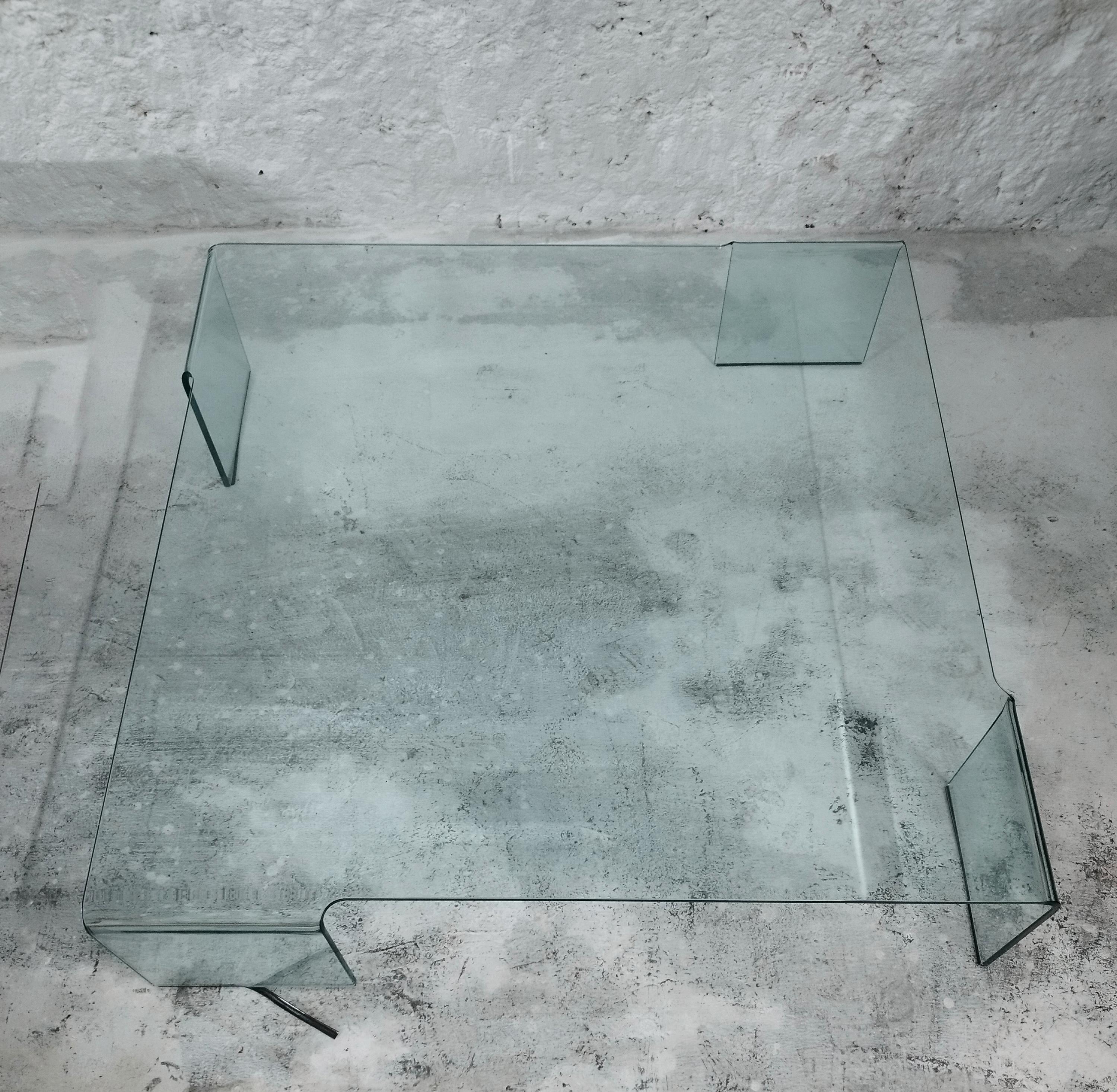 Rodolfo Dordoni für FIAM, Couchtisch „Neutra“ aus Glas, Italien 1990er Jahre (Moderne der Mitte des Jahrhunderts) im Angebot
