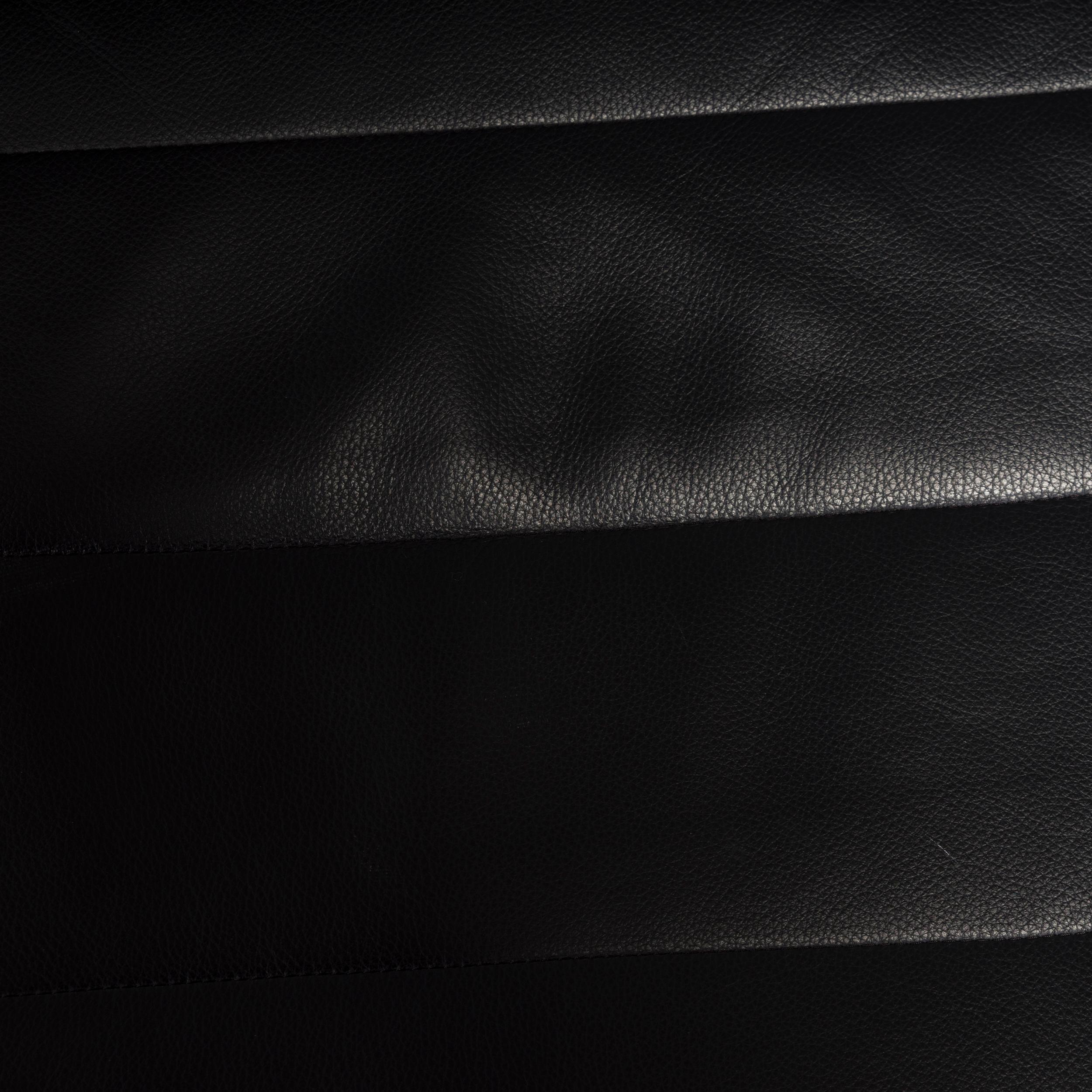 Rodolfo Dordoni for Minotti Black Leather Delaunay Lounge Chair, Set of 2 2