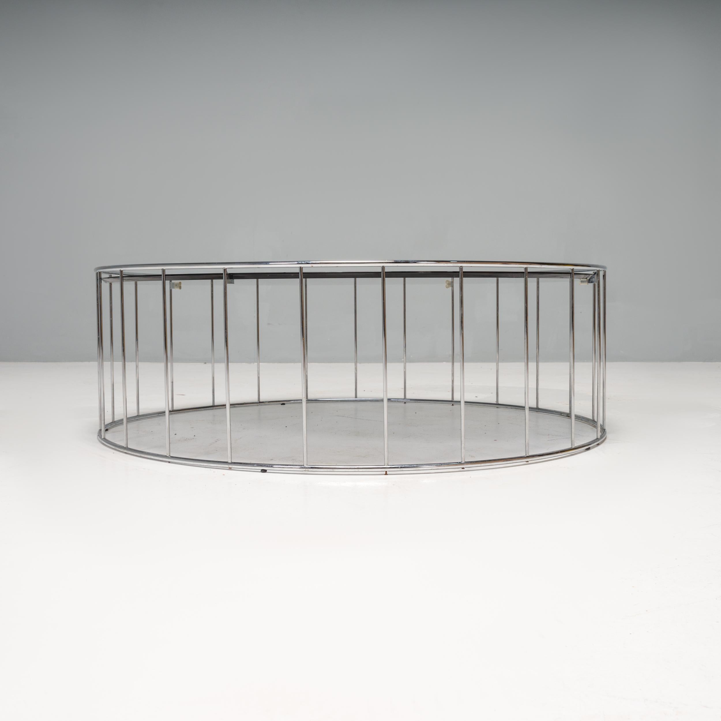 Rodolfo Dordoni for Minotti Caulfield Glass Coffee Table In Good Condition For Sale In London, GB