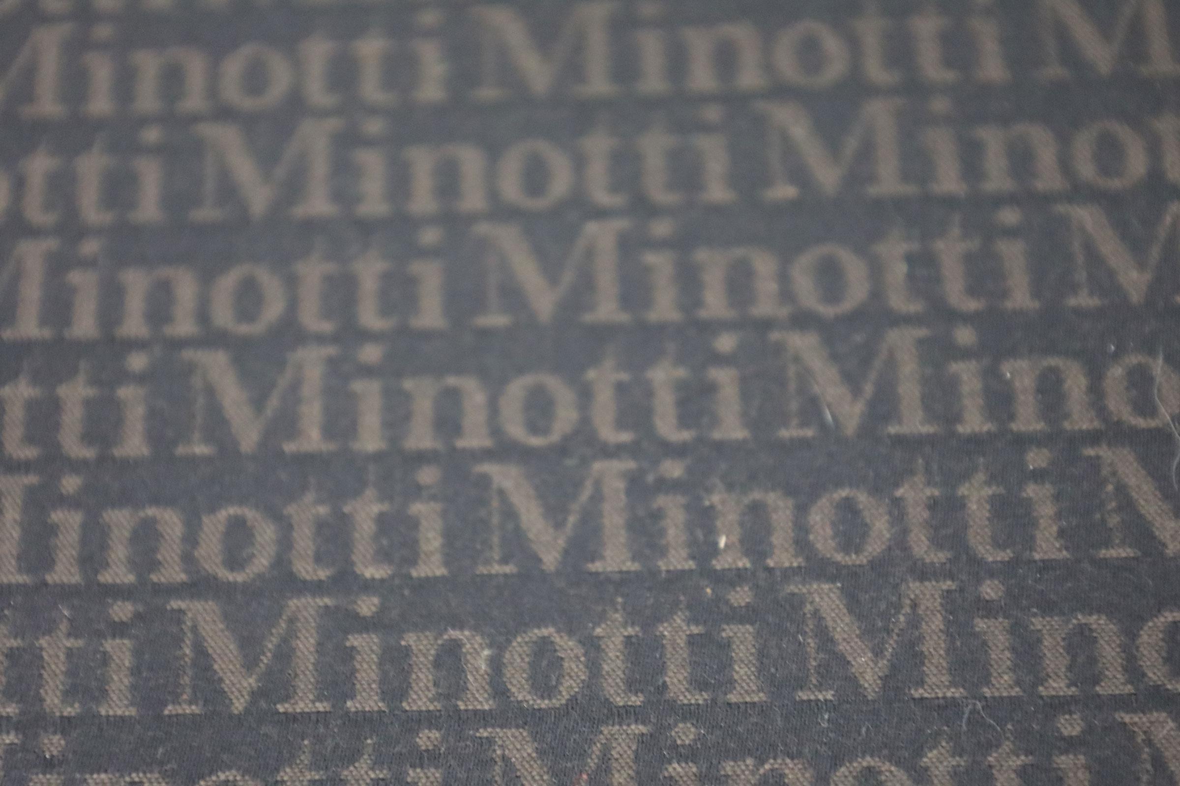 Rodolfo Dordoni for Minotti Lounge Chairs in Orange Woven Fabric 3