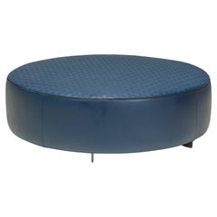 Rodolfo Dordoni for Minotti Navy Leather YANG Ottoman
