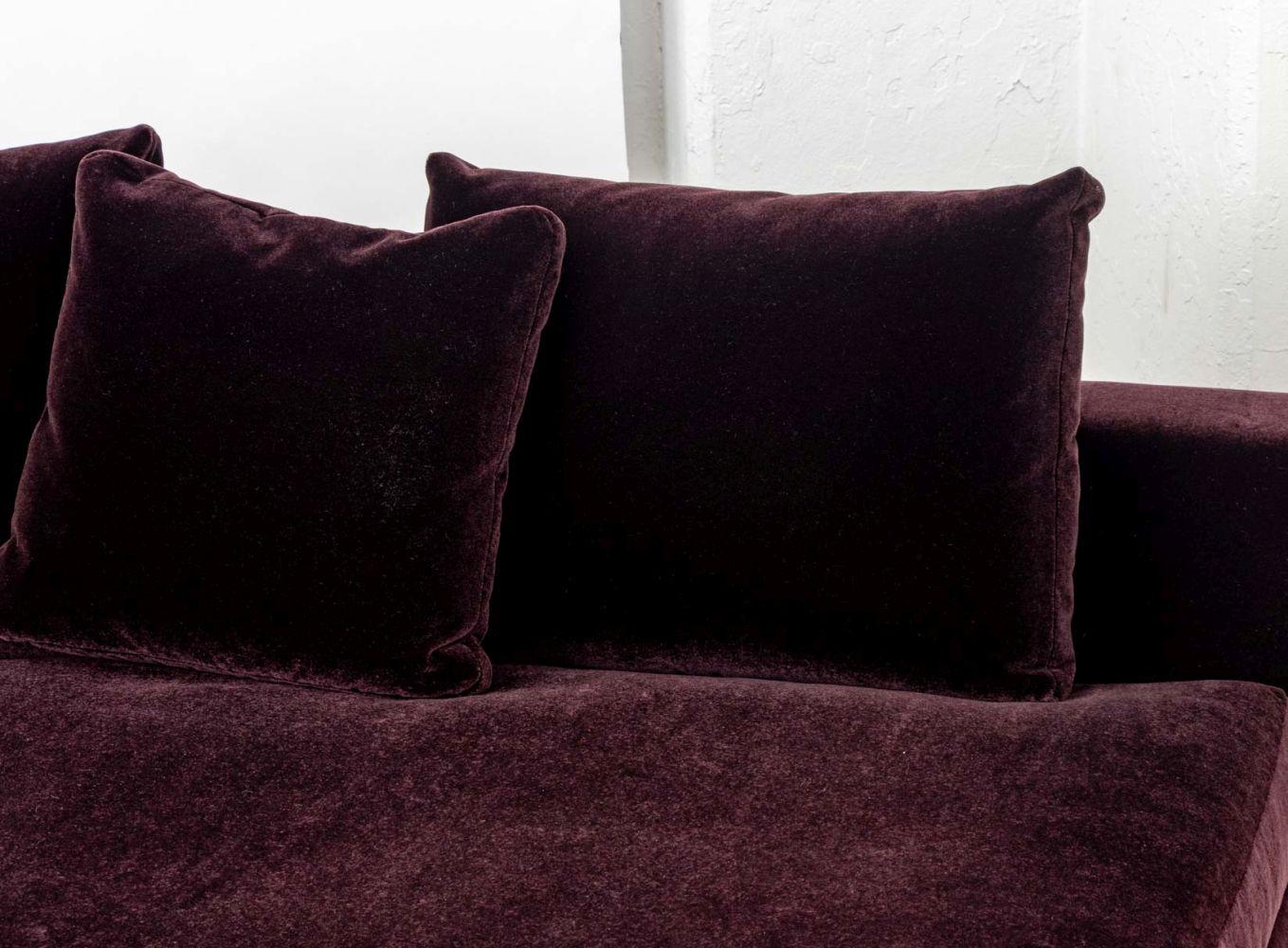 Divano componibile imbottito in mohair Rodolfo Dordoni In condizioni buone in vendita a Astoria, NY