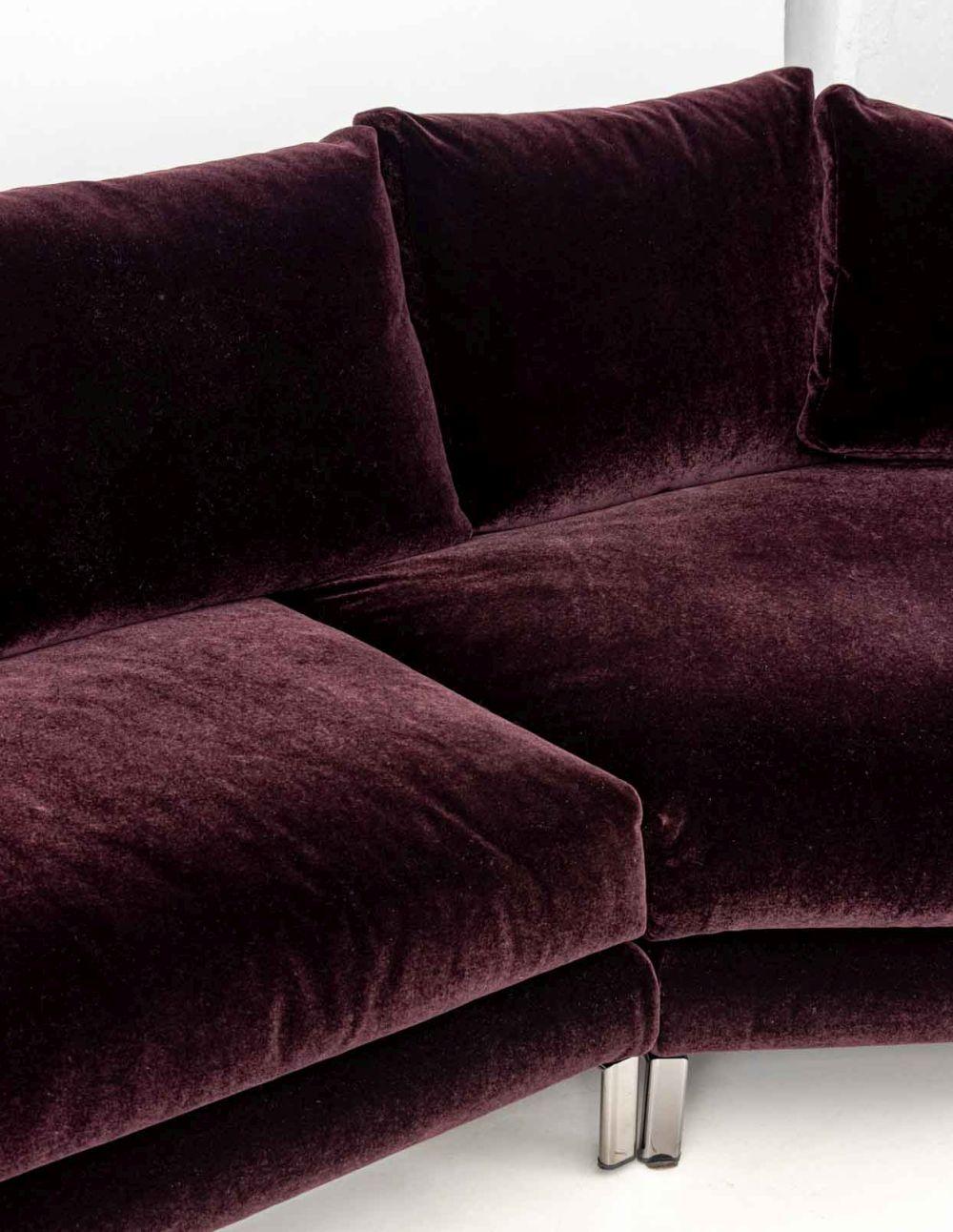 XXI secolo e contemporaneo Divano componibile imbottito in mohair Rodolfo Dordoni in vendita