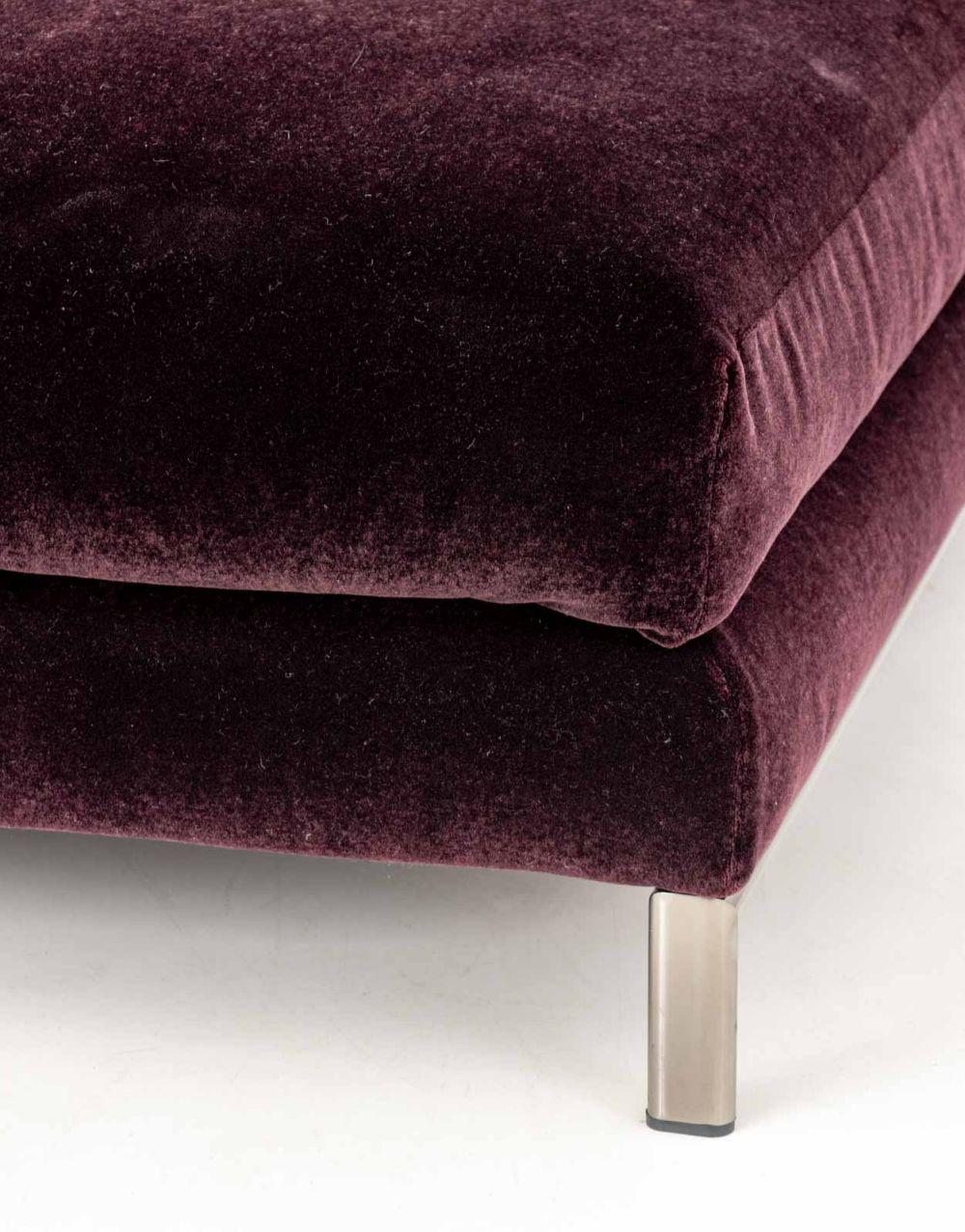 Divano componibile imbottito in mohair Rodolfo Dordoni in vendita 1