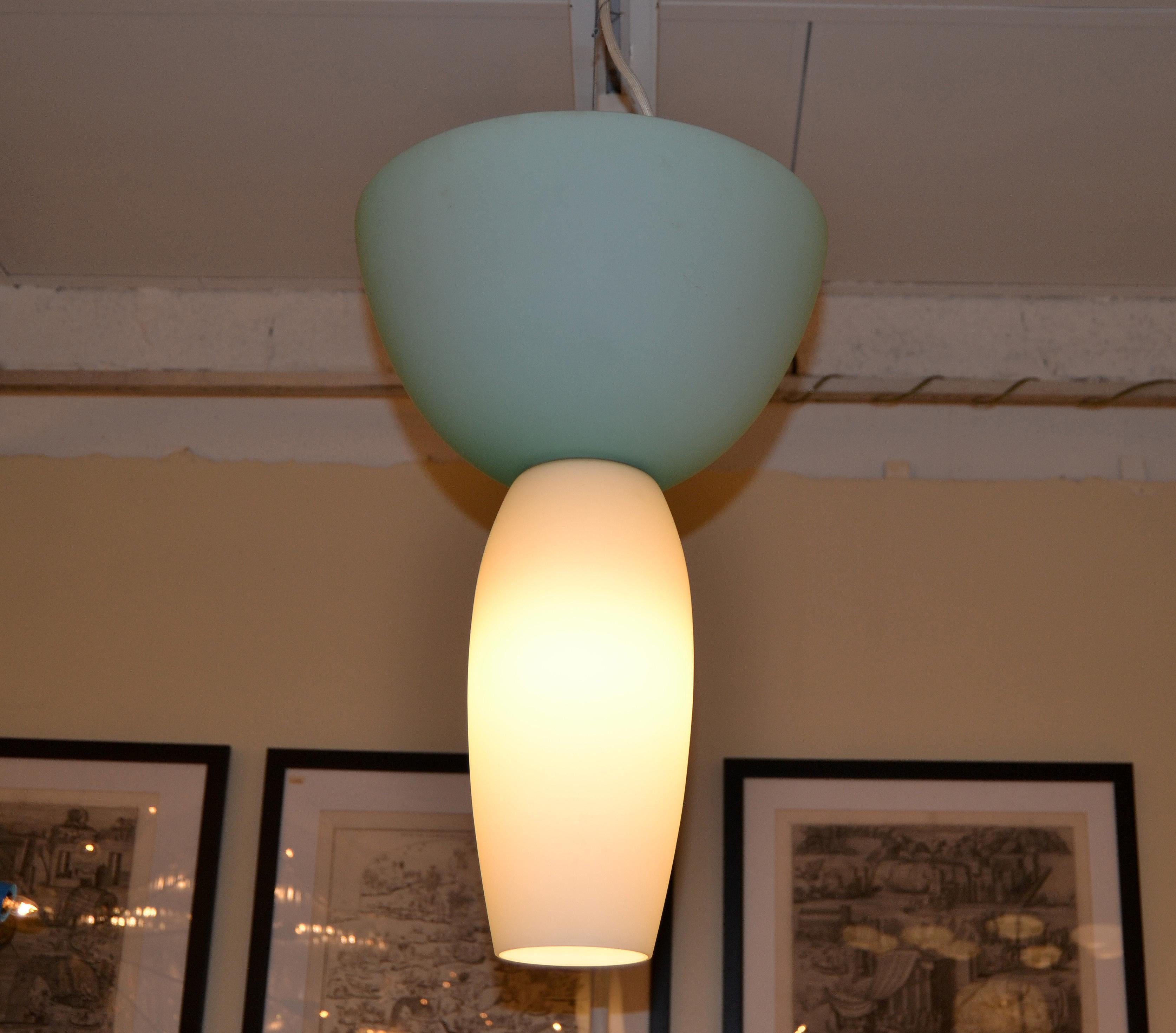 Late 20th Century Rodolfo Dordoni Musa Murano Pendant Light for Artemide Italy Mid-Century Modern For Sale