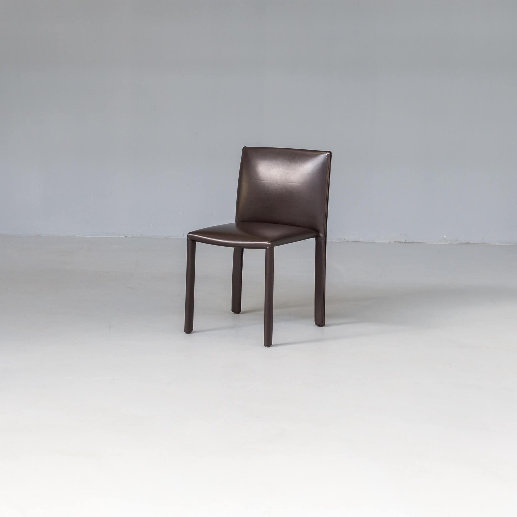 Rodolfo Dordoni ‘roma’ dining chair for Minotti set/8 In Good Condition In Amstelveen, Noord