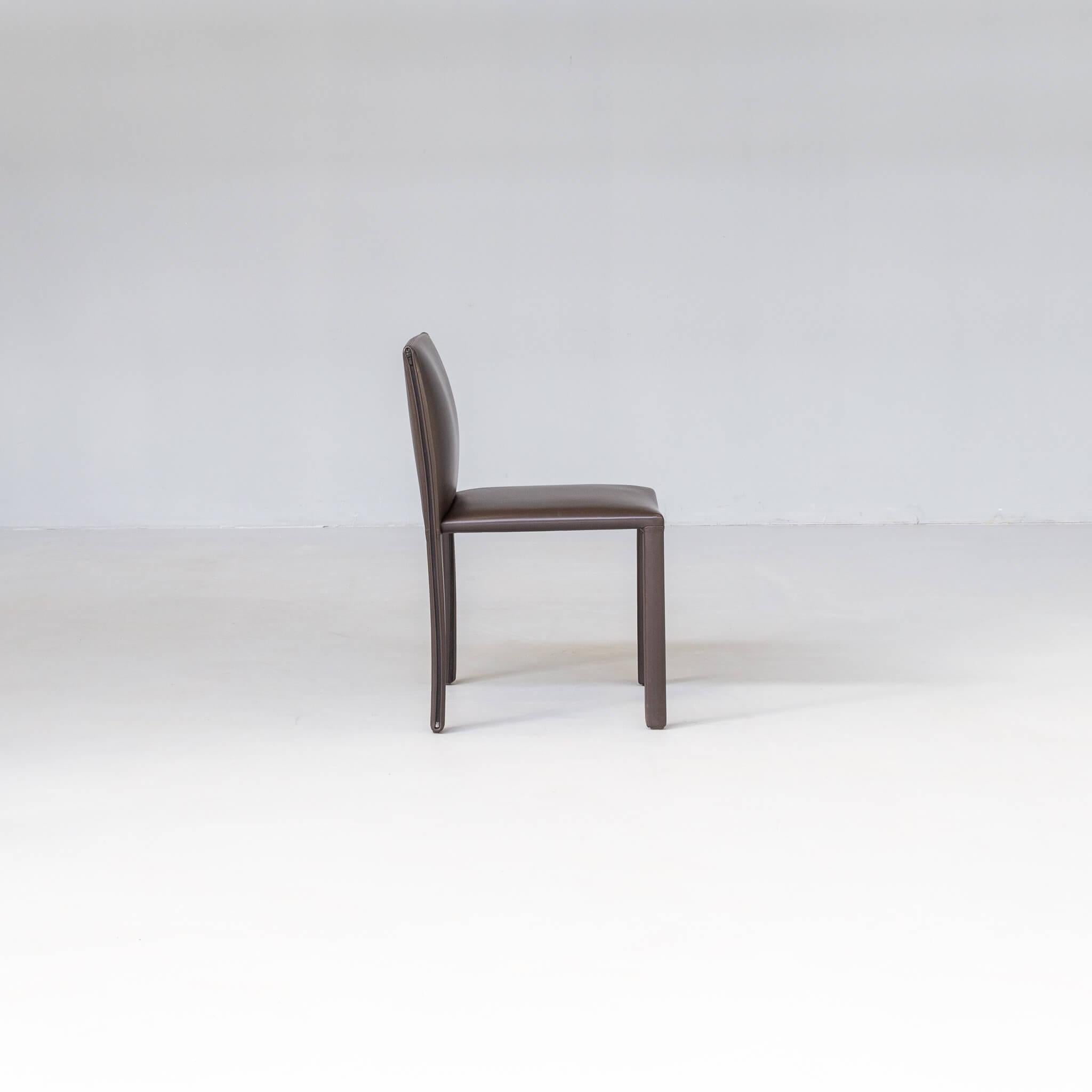 Rodolfo Dordoni ‘roma’ dining chair for Minotti set/8 1