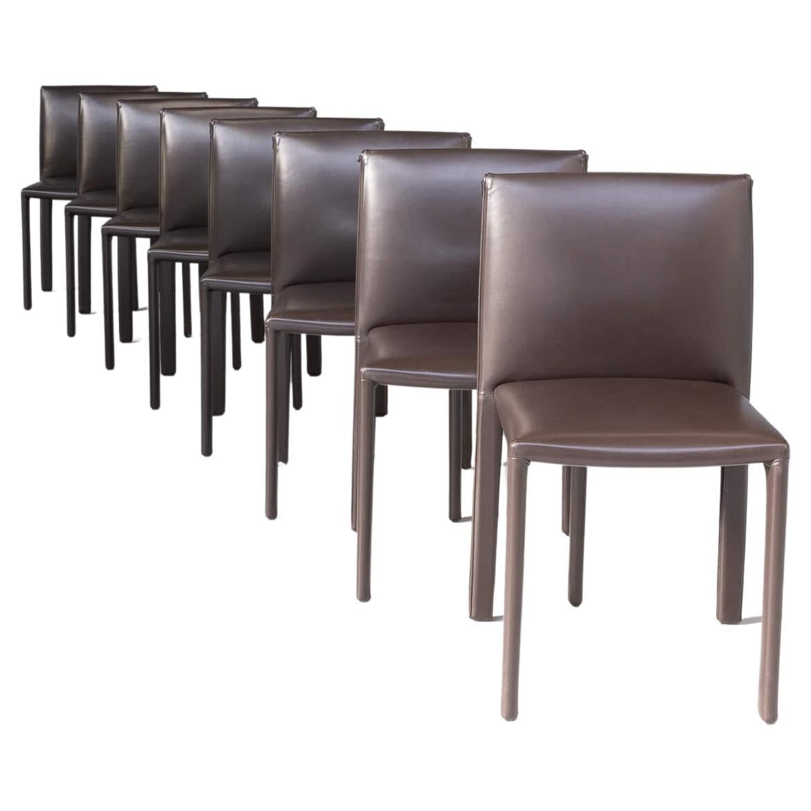 Rodolfo Dordoni ‘roma’ dining chair for Minotti set/8