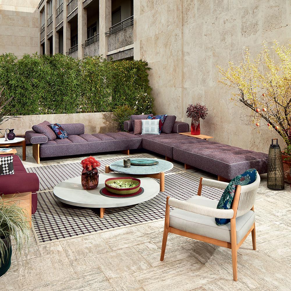 Sofa „Sail Out“ von Cassina für den Außenbereich, Metall von Rodolfo Dordoni (21. Jahrhundert und zeitgenössisch) im Angebot