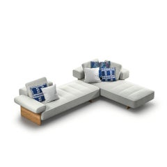 Canapé d'extérieur « Sail Out » de Rodolfo Dordoni, tissu résistant à l'eau par Cassina