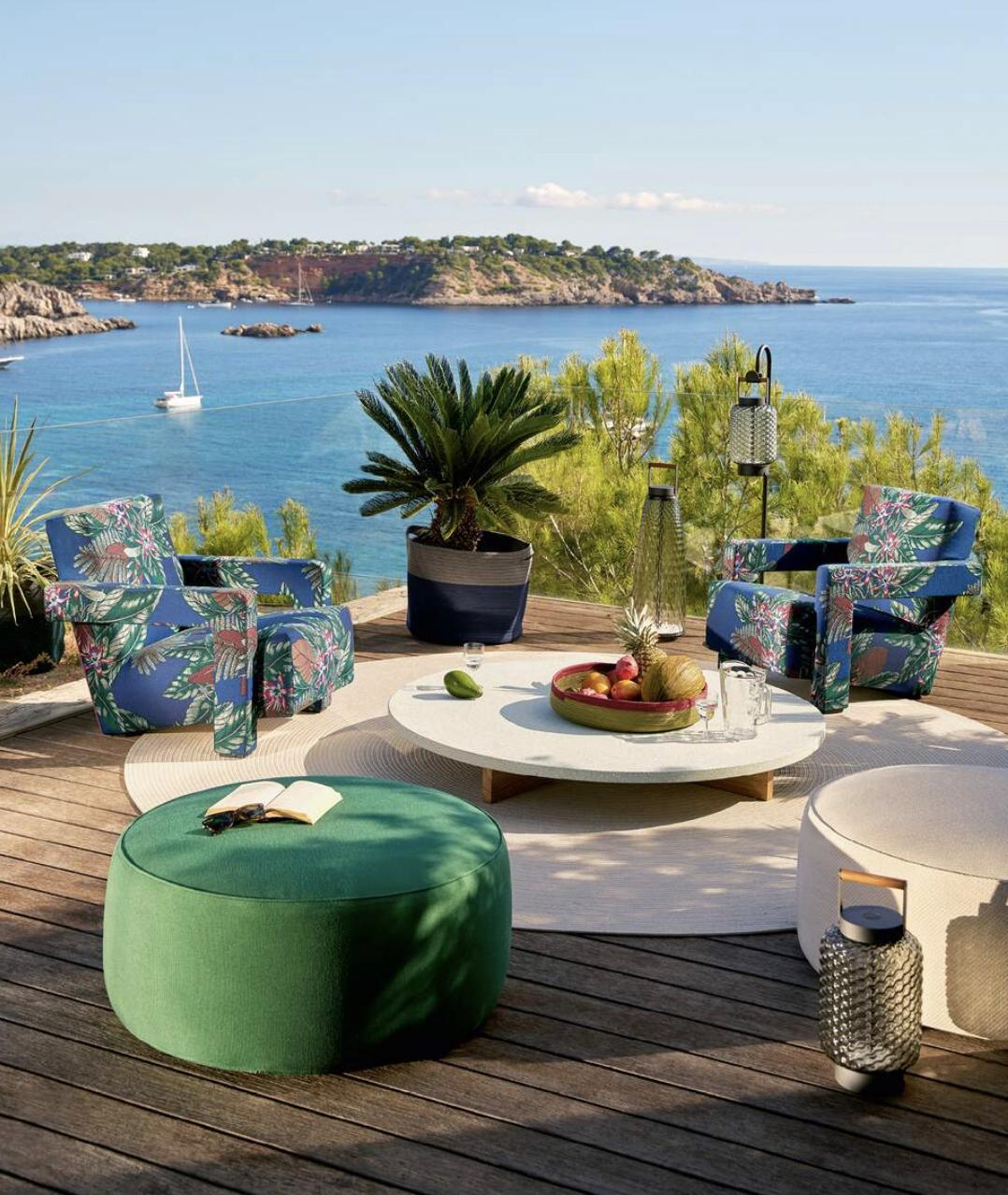 Wood Rodolfo Dordoni Sail Out Pouf For Cassina For Sale