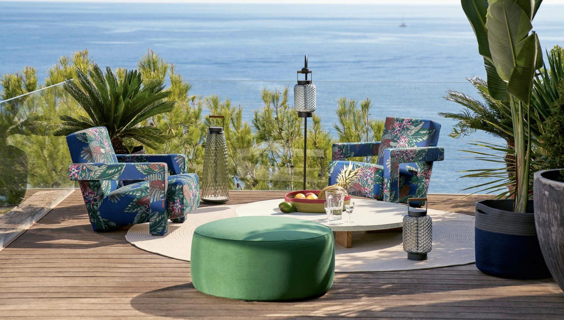 Rodolfo Dordoni Set of Two Sail Out Pouf For Cassina For Sale 2