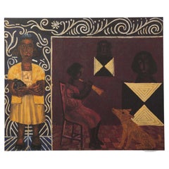 Rudolfo Morales "Sin título" Retrato femenino Lámina Giclée Limitada 227/250 Firmada