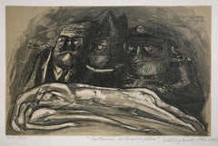 Ilustración al Himno Patrio, Signed Surrealist Screenprint by Rodolfo Velasquez