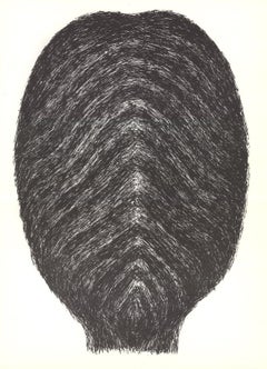 1972 Rodolphe Raoul Ubac 'Dibujo para cabeza' Modernismo Gris, Negro, Blanco y Negro F
