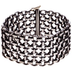 "Rodones" sterling silver articulated bracelet