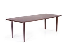 Rodos Table, Solid Wood with Slightly Angular End Dining Table