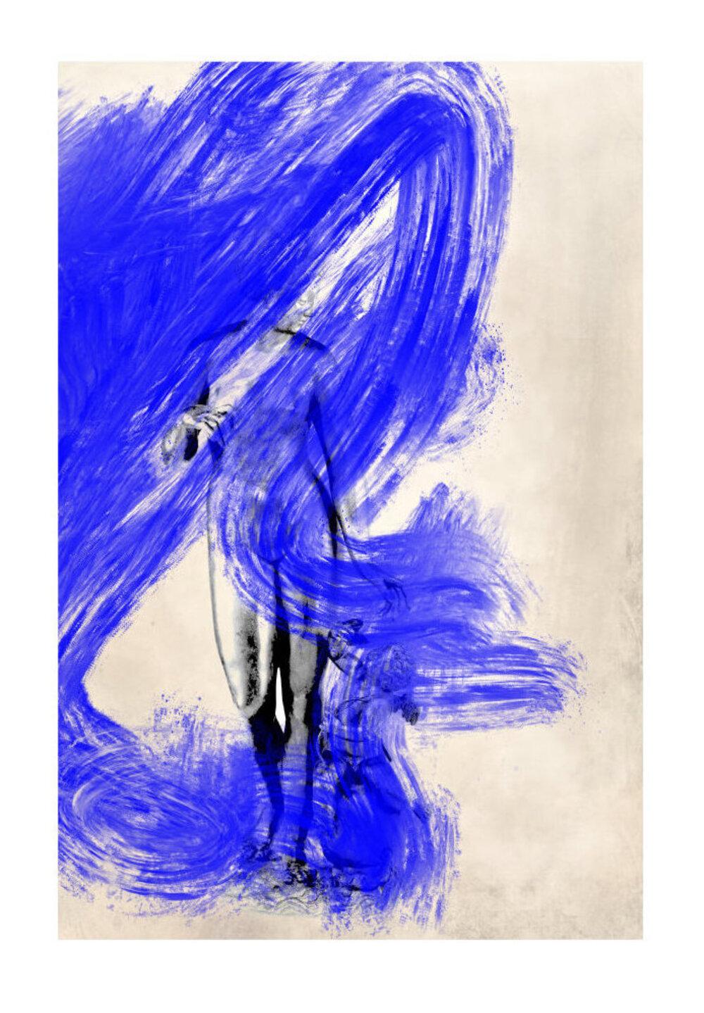 Rodrigo Cacho Nude Print – Ok Cupid Stop (9/10), Zeitgenössische mexikanische Kunst, Druck, Akt, Dekorativ, 2022