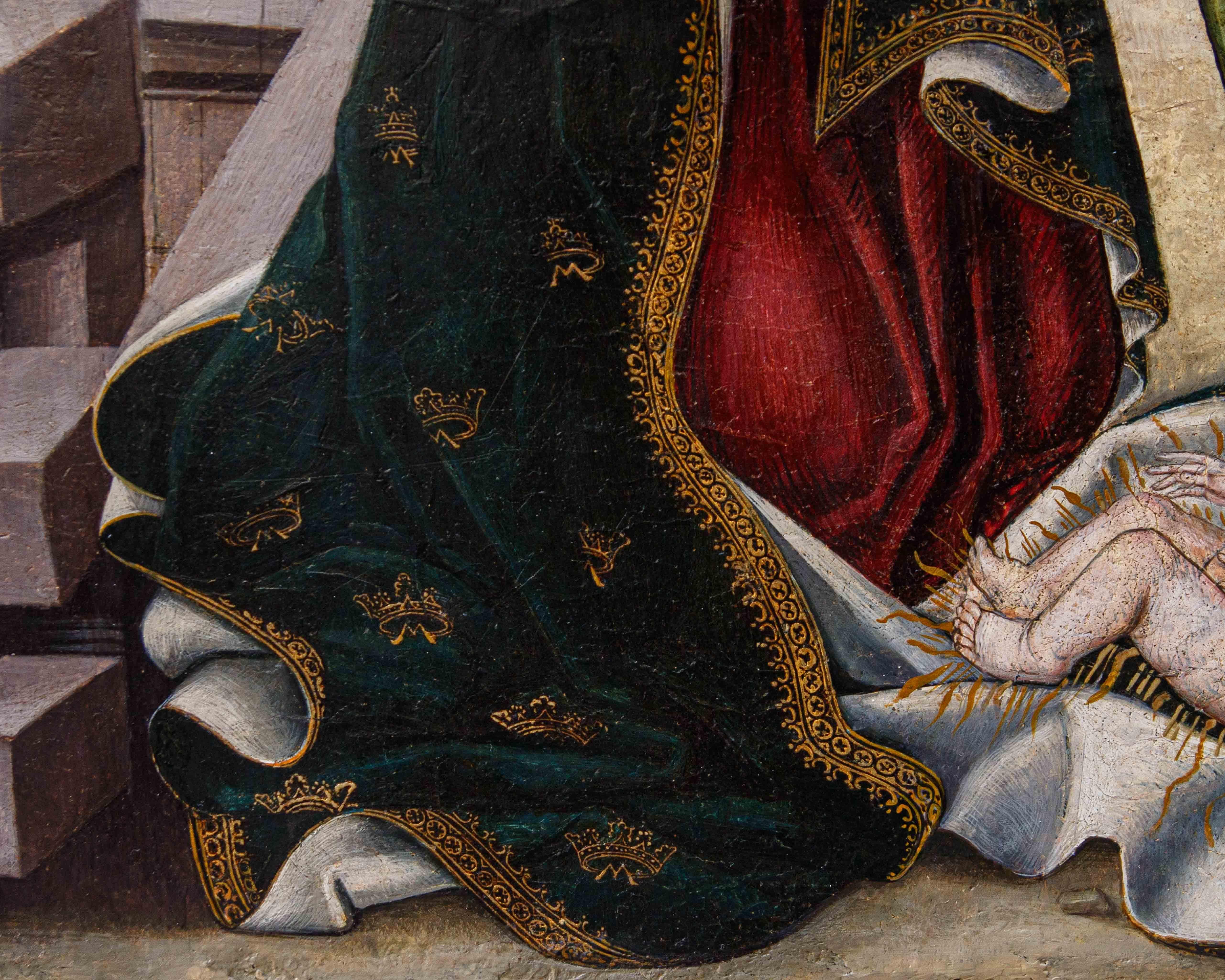 Cerchia di Rodrigo de Osona il Vecchio (Valencia, 1440 – 1518), Natività For Sale 10