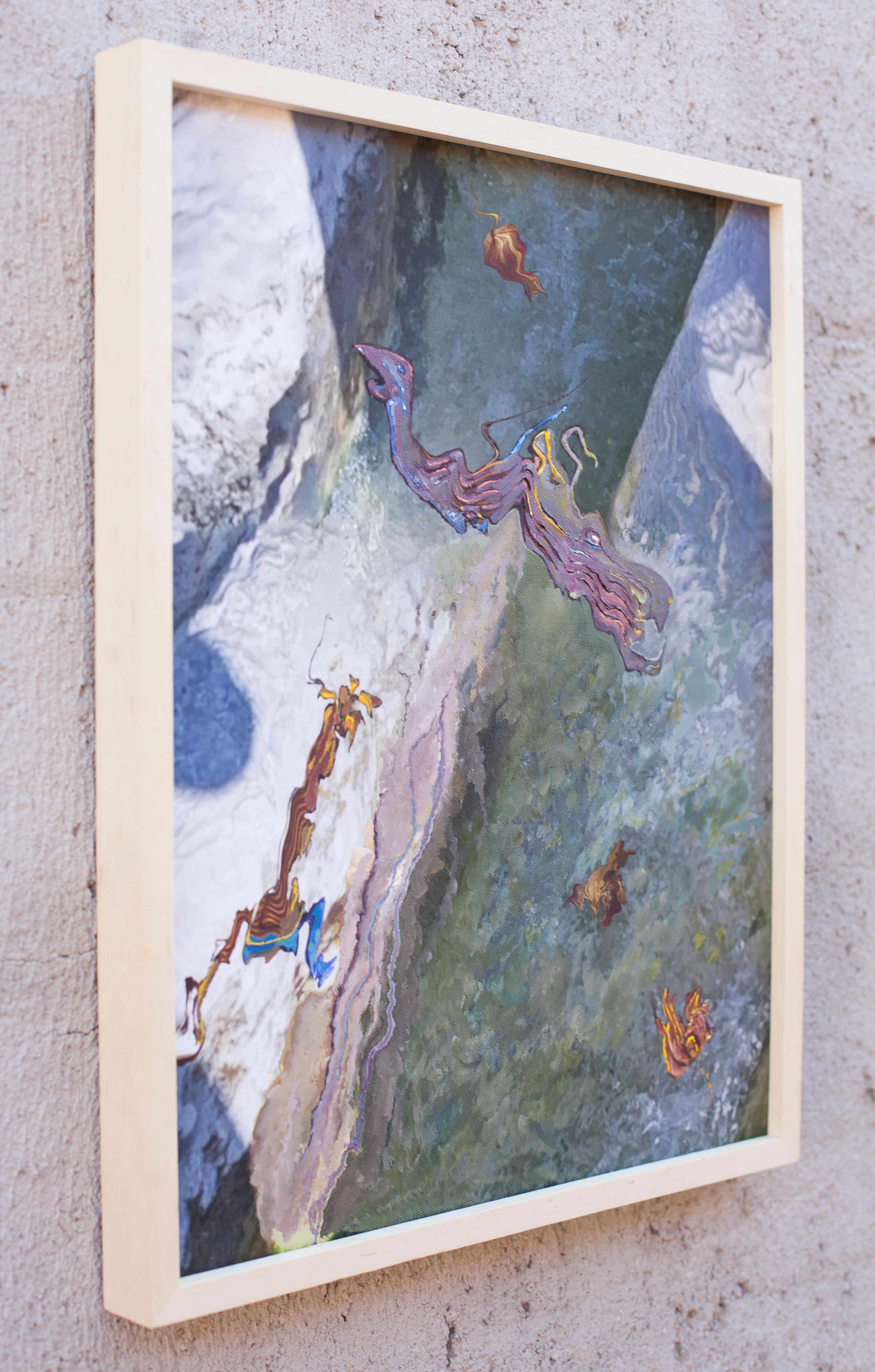 Sin título V. Pintura. De la serie Medium - Tiempo de pantalla en venta 1