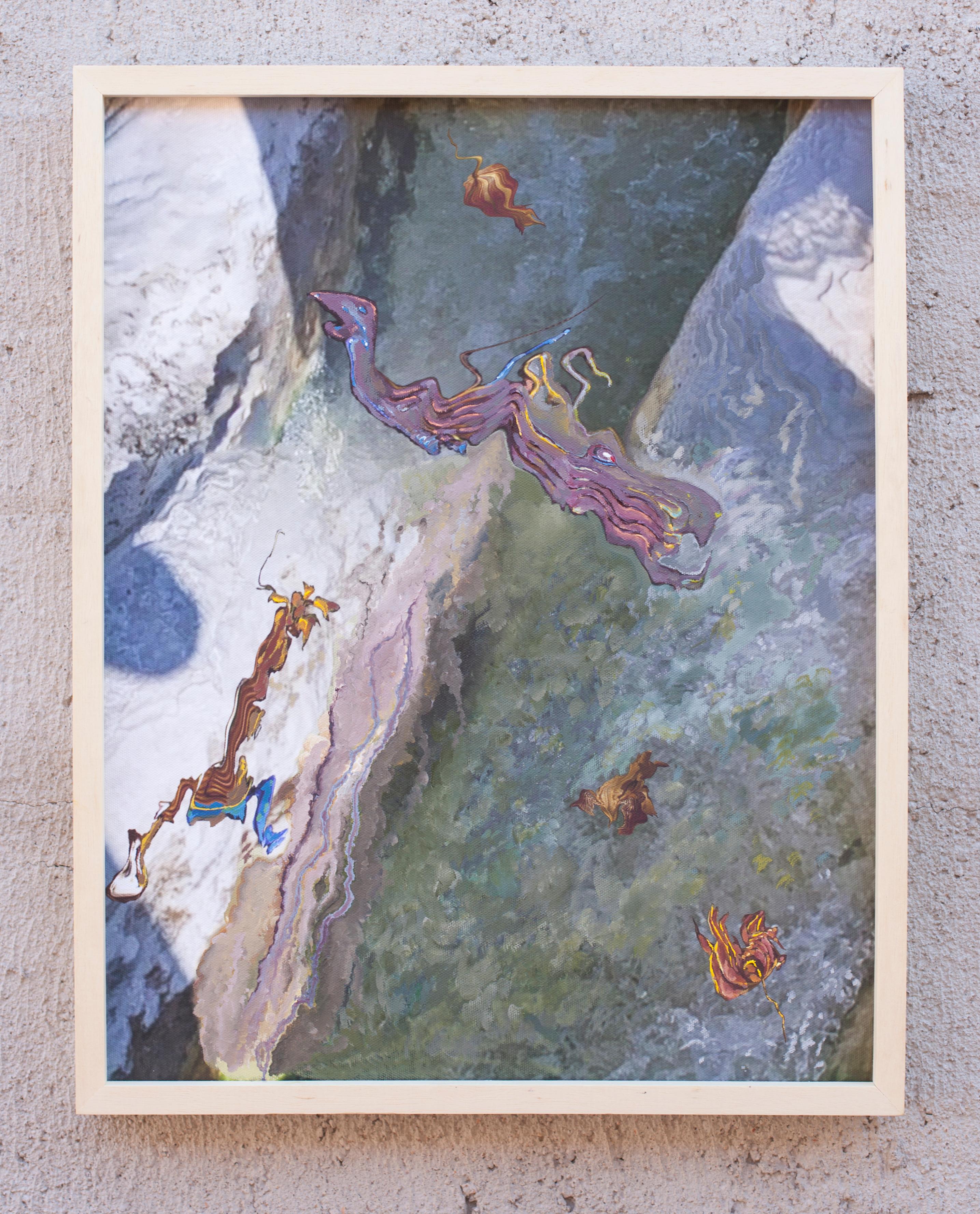 Sin título V. Pintura. De la serie Medium - Tiempo de pantalla en venta 2