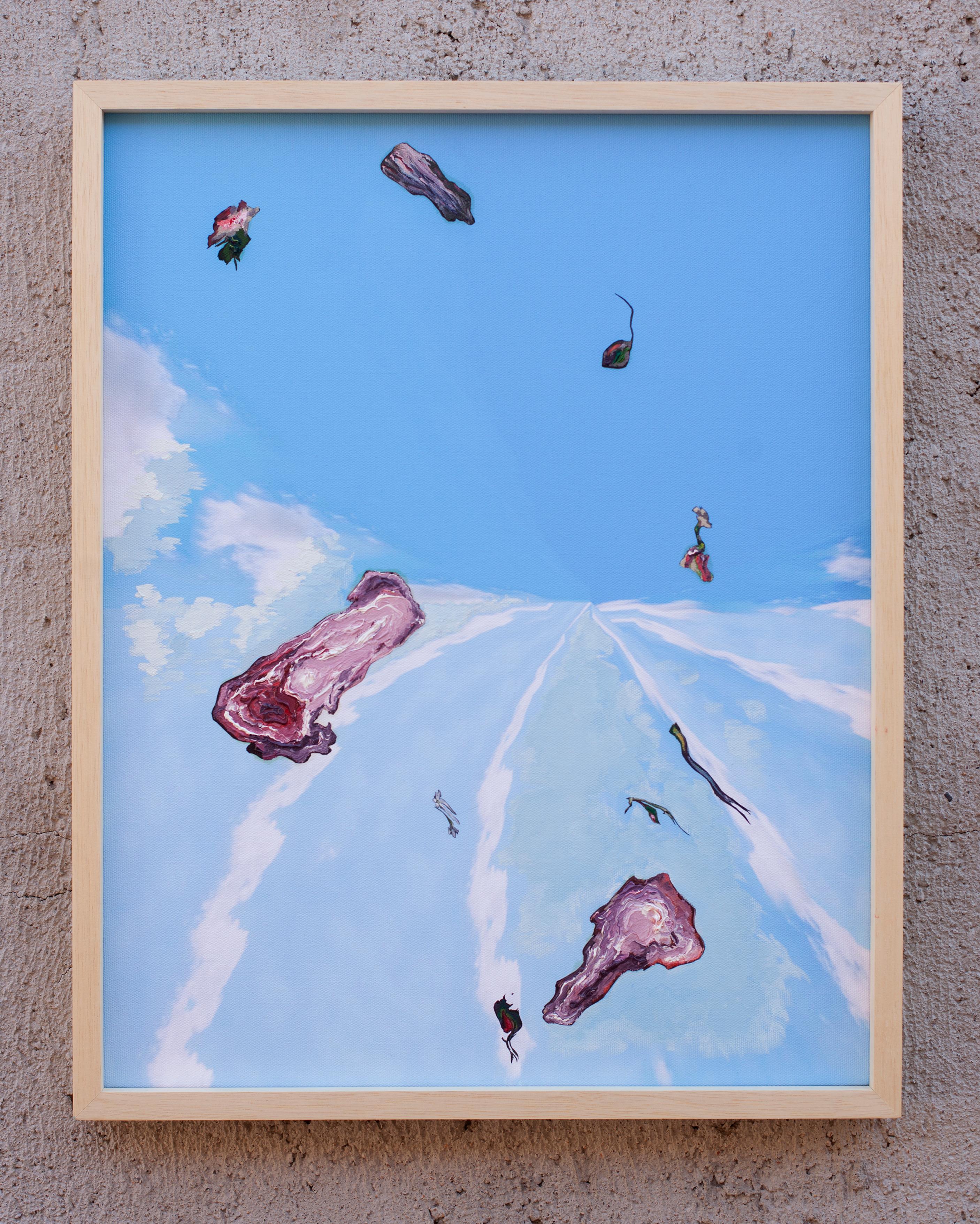 Sin título VI. Pintura. De la serie Medium - Tiempo de pantalla en venta 2