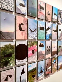 Polyptych 40* All the faults of the world, Series. Printed on canvas