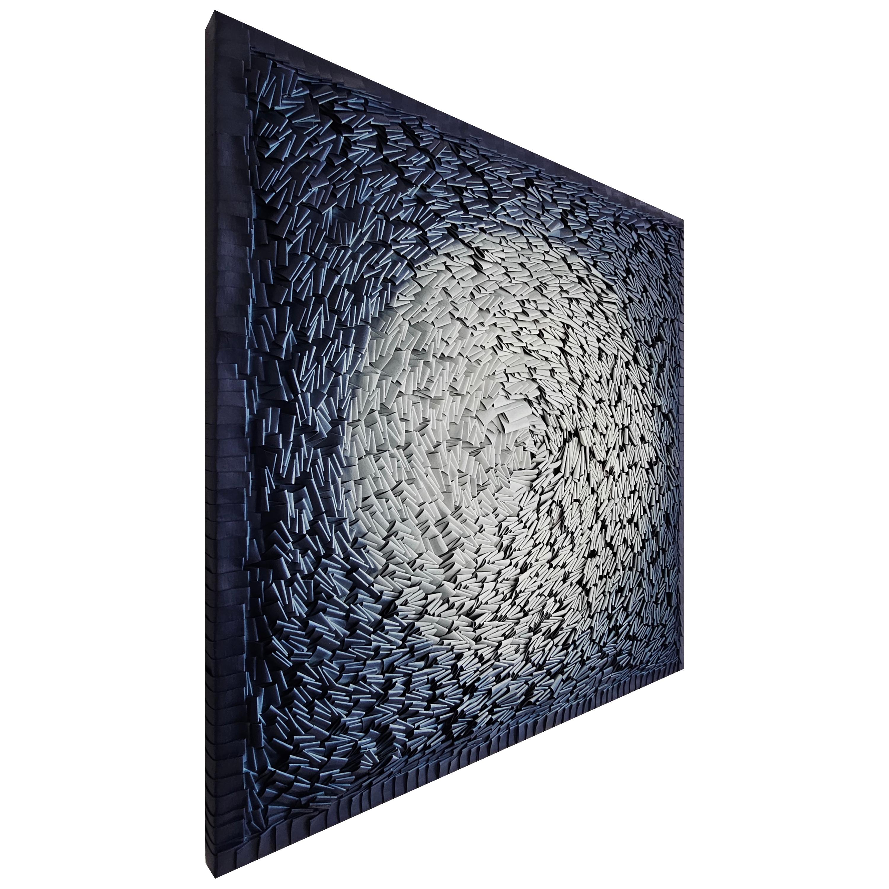 Blauer Akt (Kinetisch), Mixed Media Art, von Rodrigo Franzao
