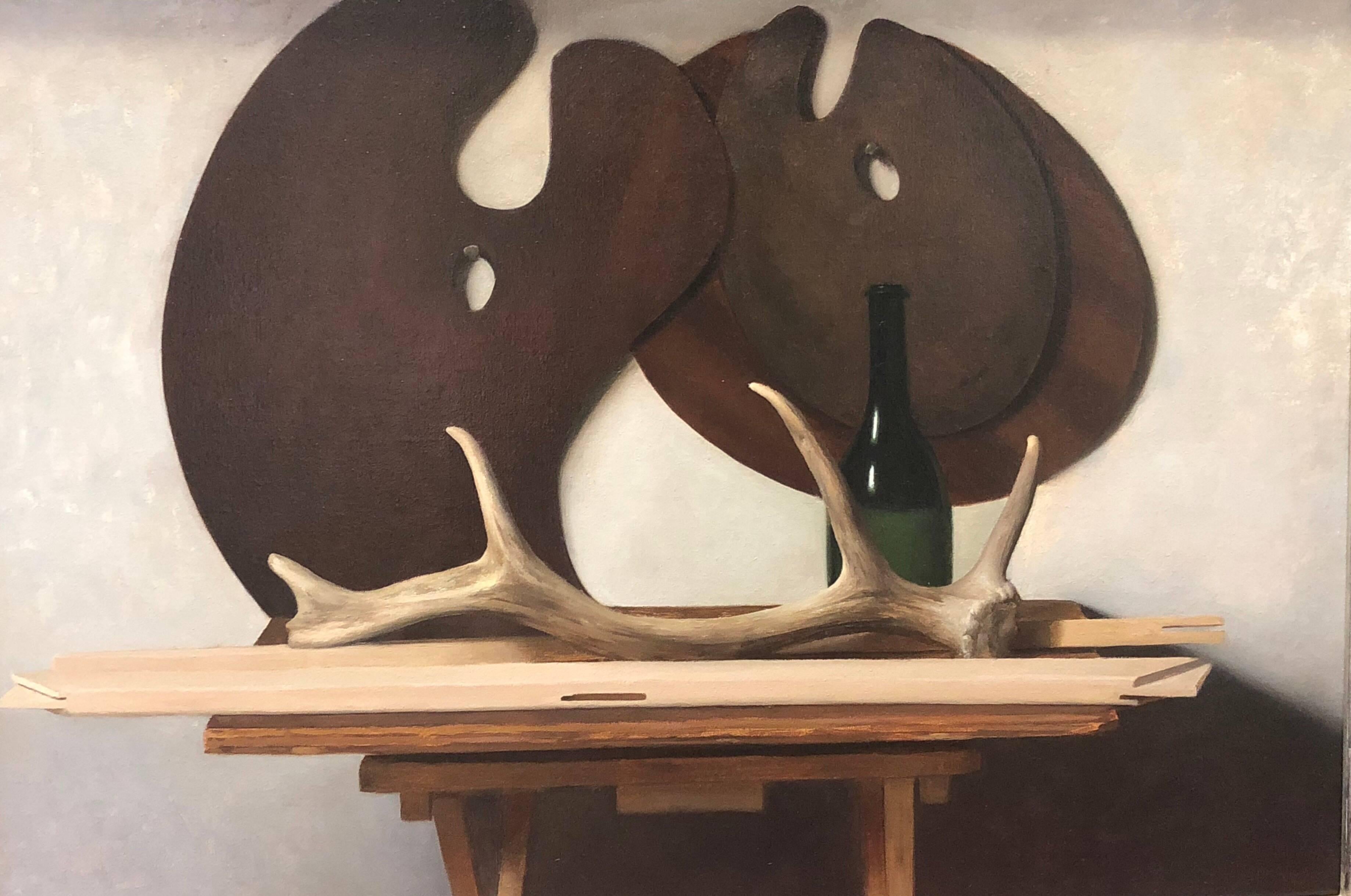 Still Life with Palettes and Horn For Sale 3