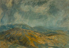 Rodrigo Moynihan RA, RCA (1910-1990) - 1949 Oil, Atmospheric Abstract Landscape