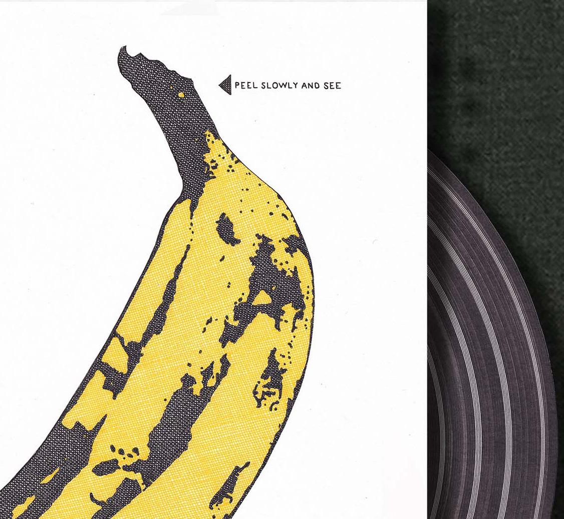 The Velvet Underground Amarillo. - Abstract Print Negro de Rodrigo Spinel 