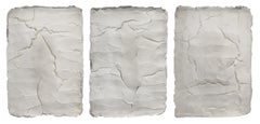 Série Ragisména Blanc M1, M5 et M2 Triptyque, Sculpture abstraite