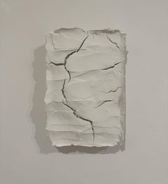 Ragisména series White M10, Abstract Wall Sculpture