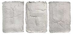 Ragisména series White M4, M6 and M3, Triptych, Abstract Sculpture