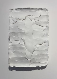 Ragisména series White M5, Abstract wall Sculpture