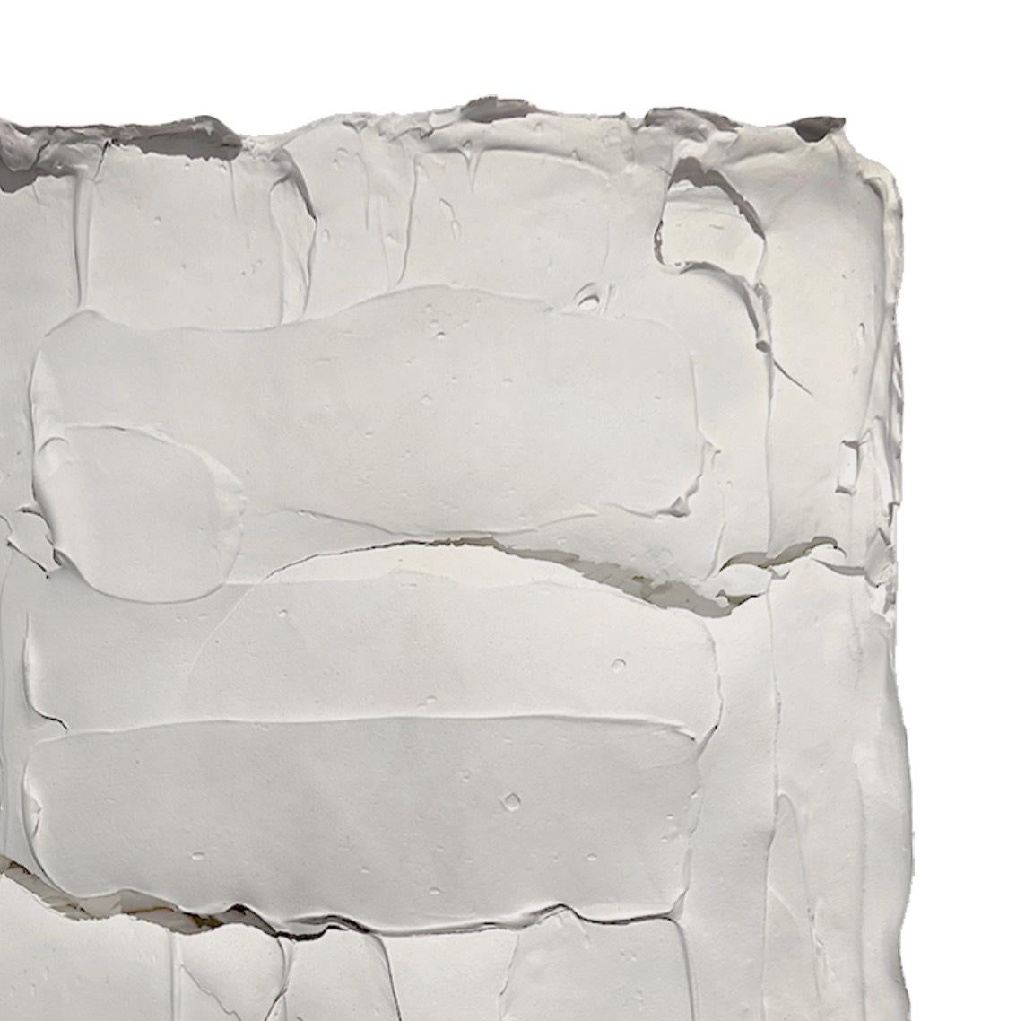 Ragisména Serie White M6, Abstrakte Wandskulptur – Sculpture von Rodrigo Zuliani Hauck Zampol