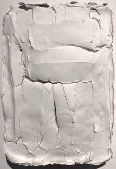 Ragisména series White M6, Sculpture murale abstraite 