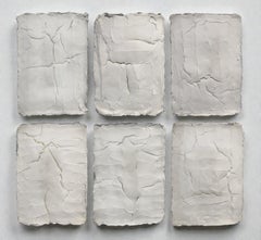 Lot de 6 Ragisména série Blanc. Sculpture abstraite