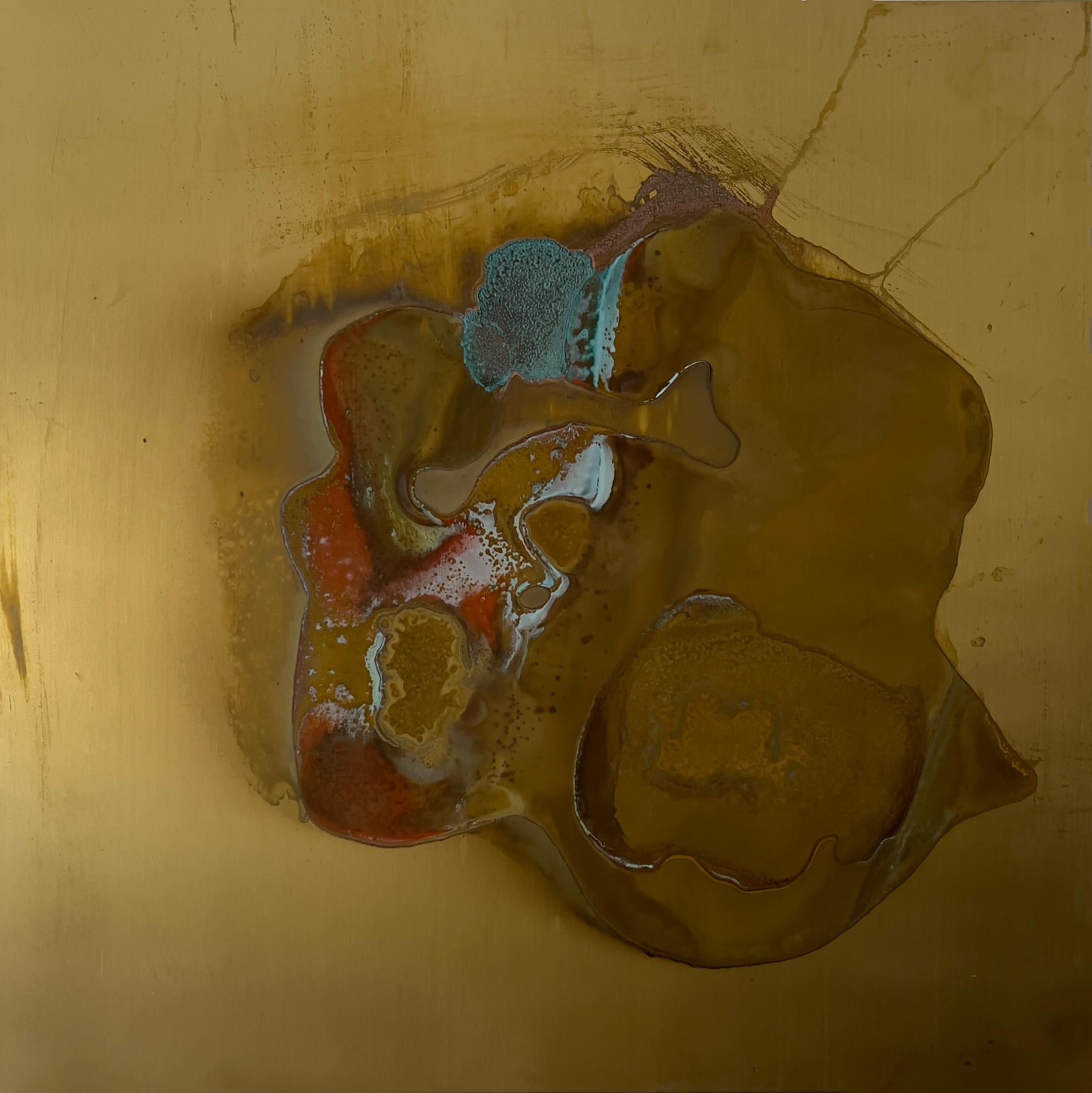 Umbra series 13 and 14, Diptych, 2023  by Rodrigo Zampol
From Umbra Series
Oxidated and varnished brass. Wooden chassis
Overall size: 50 cm H x 100 cm W
Individual size: 50 cm H x 50 cm W
Unique piece

Signed on the back
The piece has a certificate